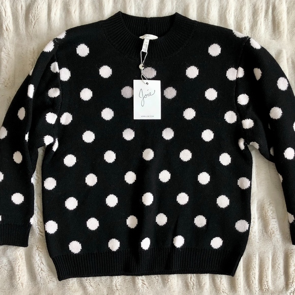 Joie Sweaters - NEW Joie Brettina B Polka Dot Wool Sweater